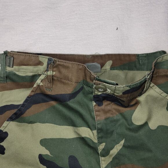 Military Pants Womens Size 16 Woodland Camo Combat Trousers US Army Y2k Green - Picture 11 of 13